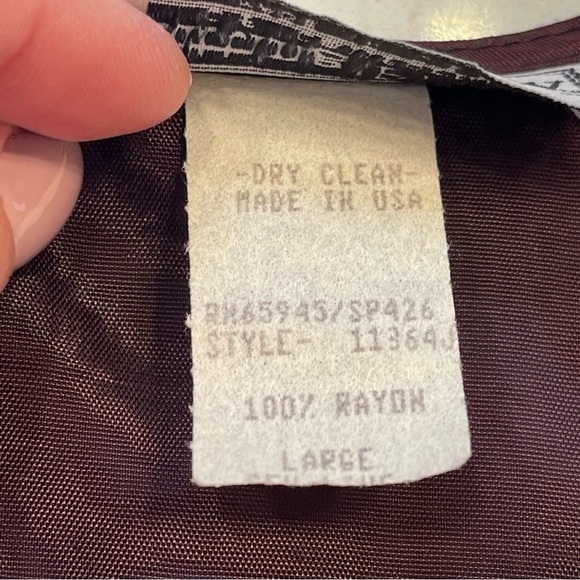 Sitting PRETTY OF CALIFORNIA - Vintage 80s floral boho suit vest Sz L RARE - Picture 7 of 10